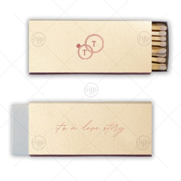 It's A Love Story Matchbox Candle Matchbox (Foil)