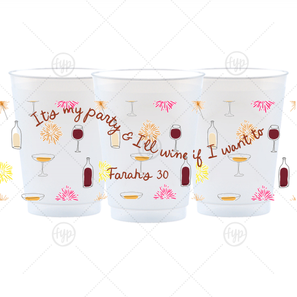 It's My Party Cup 16-oz. Frosted Cup (Photo)