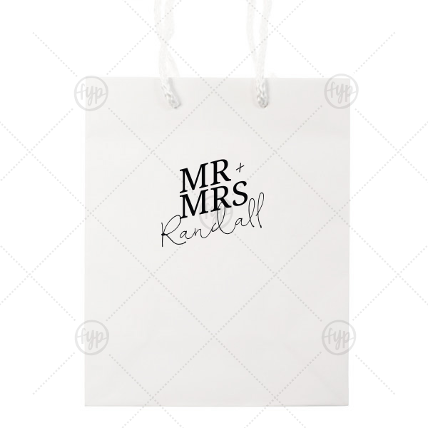 Bold Mr. + Mrs. Party Bag Classic Gift Bag (Foil)