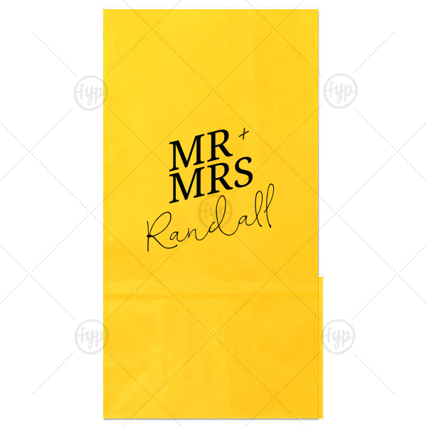 Bold Mr. + Mrs. Party Bag Gloss Goodie Bag (Foil)