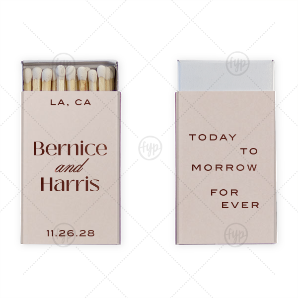 Today, Tomorrow, Forever Matchbox Classic Matchbox (Foil)