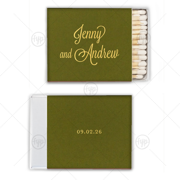Formal Names Match Square Matchbox (Foil)