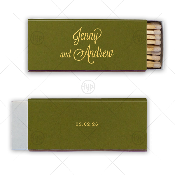 Formal Names Match Candle Matchbox (Foil)