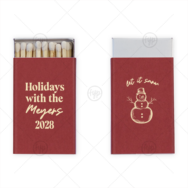 Let It Snowman Matchbox Classic Matchbox (Foil)