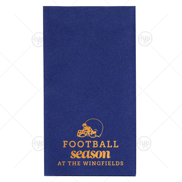 Football Season Napkin Paper Guest Towel (Foil)