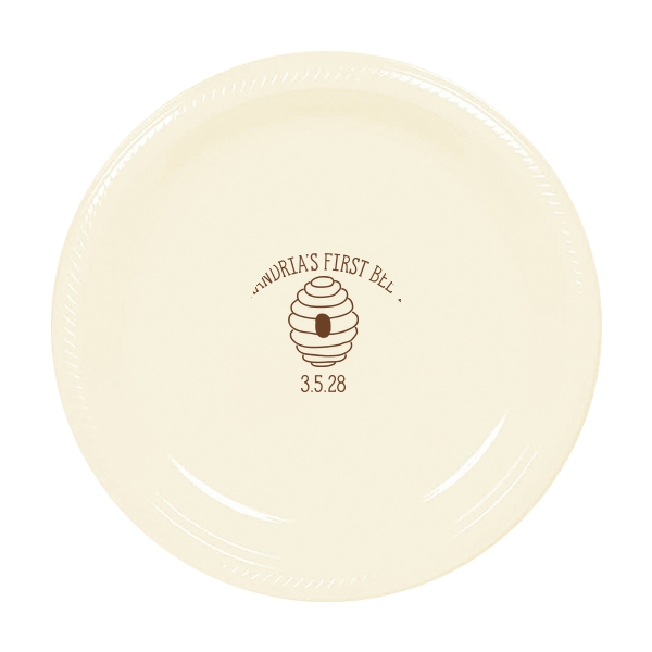 First Bee Day Birthday Plate Appetizer Plate (Foil)