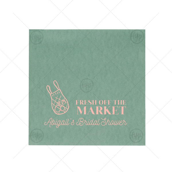 Fresh Off The Market Napkin Cocktail Napkin (Foil)