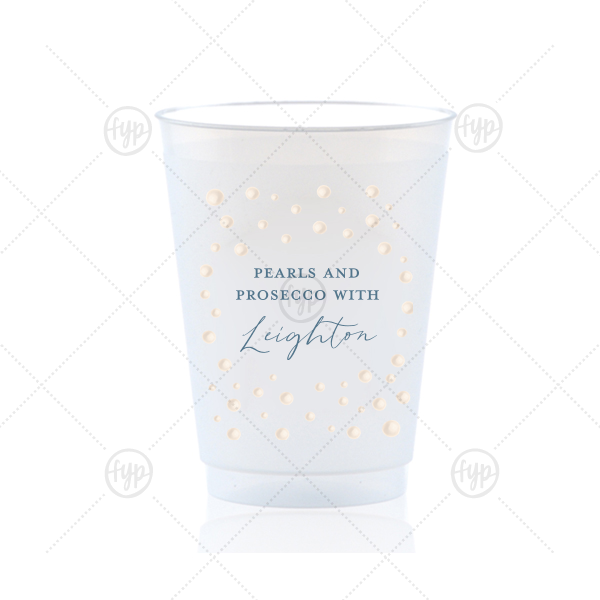 Pearls and Prosecco Cup 16-oz. Frosted Cup (Photo)