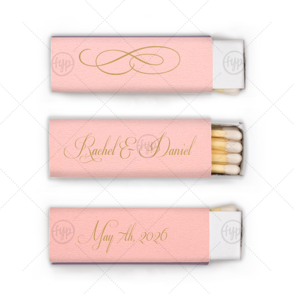 Lovely Couple Swirl Matchbox Lipstick Matchbox (Foil)