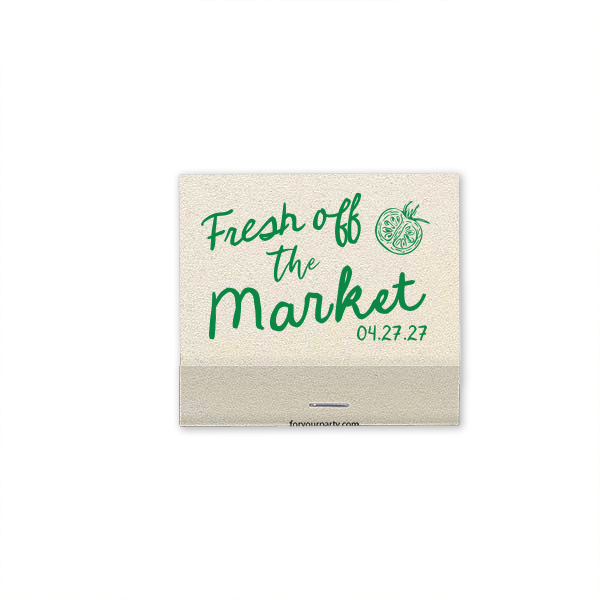 Fresh Off The Market Bachelorette Matchbook 30-Strike Matchbook (Foil)
