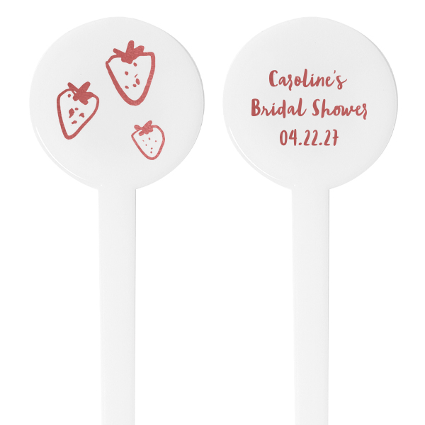 Fresh Off The Market Bachelorette Stir Stick Round Plastic Stir Stick (Foil)