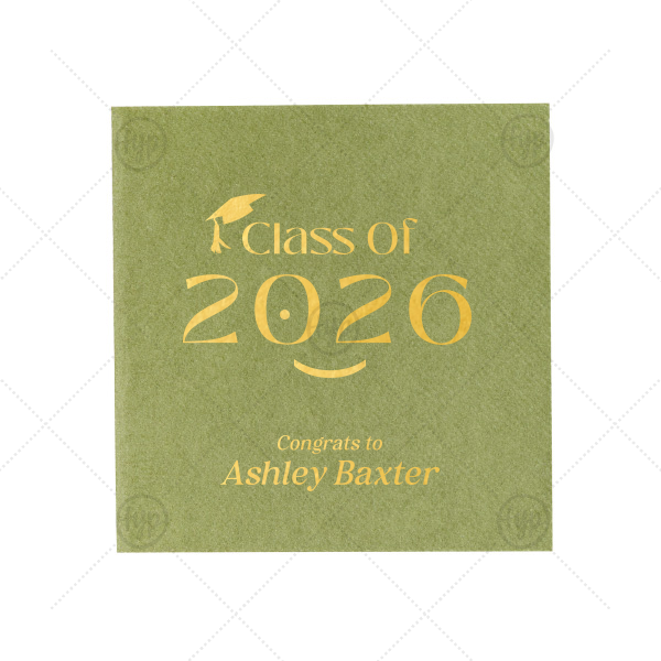 Smile Grad Napkin Luncheon Napkin (Foil)
