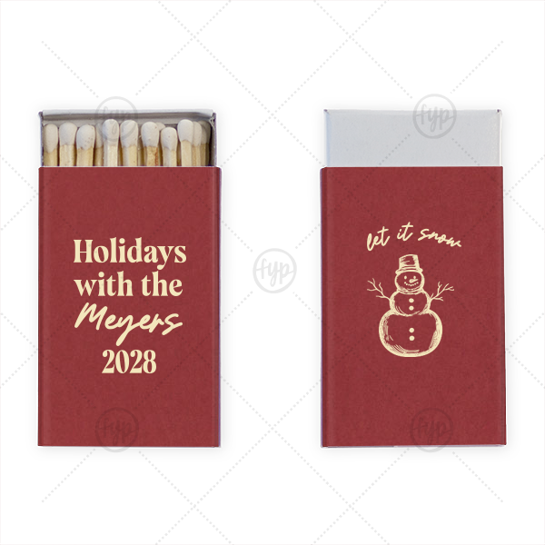Holidays With The Family Matchbox Classic Matchbox (Foil)