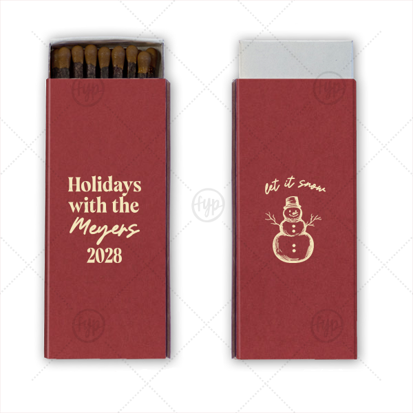 Holidays With The Family Matchbox Cigar Matchbox (Foil)