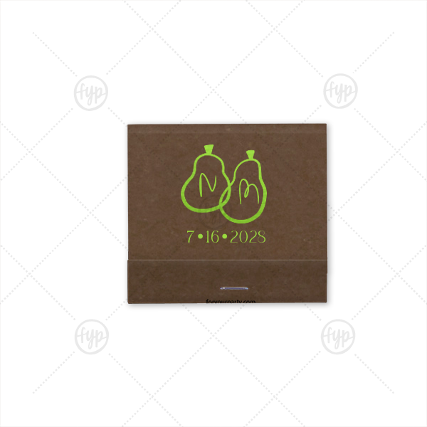 A Perfect Pear Matchbook 30-Strike Matchbook (Foil)