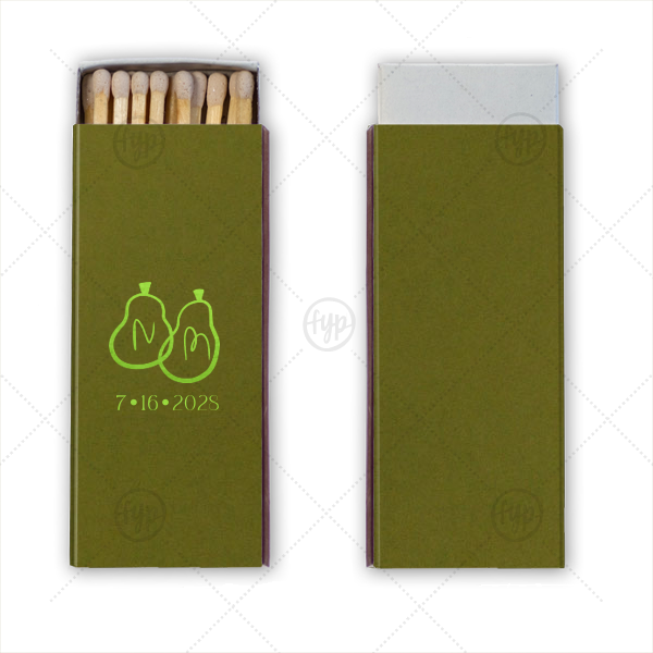 A Perfect Pear Matchbook Candle Matchbox (Foil)