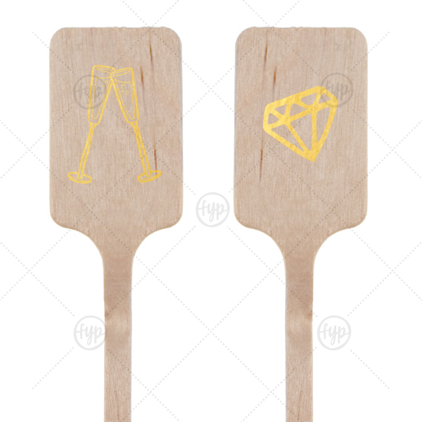 Team USA Olympic Stir Stick | Our beautiful custom Shiny Convertible Red Rectangle Stir Stick with Shiny Convertible Red Foil will make your guests swoon. Personalize your Olympic party's theme today.