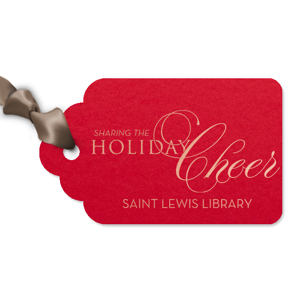 Holiday Cheer Gift Tag Round Arch Gift Tag (Foil)