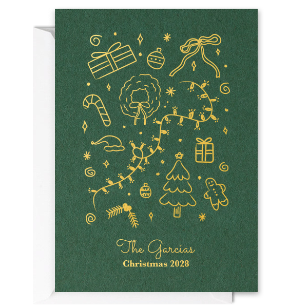 Christmas Illustrations Invitation Arch Invitation (Foil)