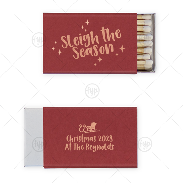 Sleigh The Season Matchbook Classic Matchbox (Foil)