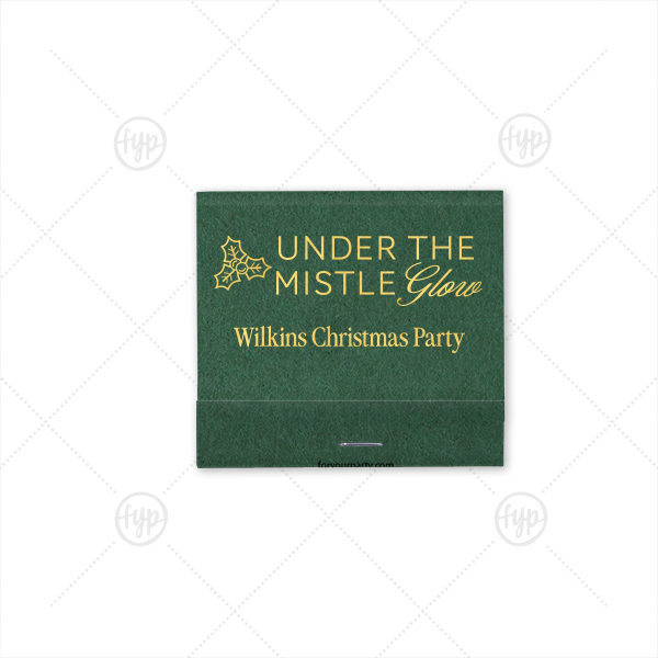 Under the Mistle Glow Matchbook 30-Strike Matchbook (Foil)