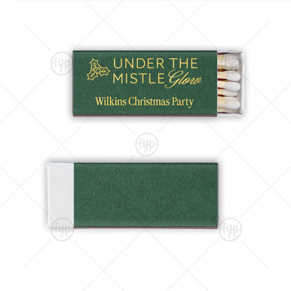 Under the Mistle Glow Matchbook Mini Matchbox (Foil)