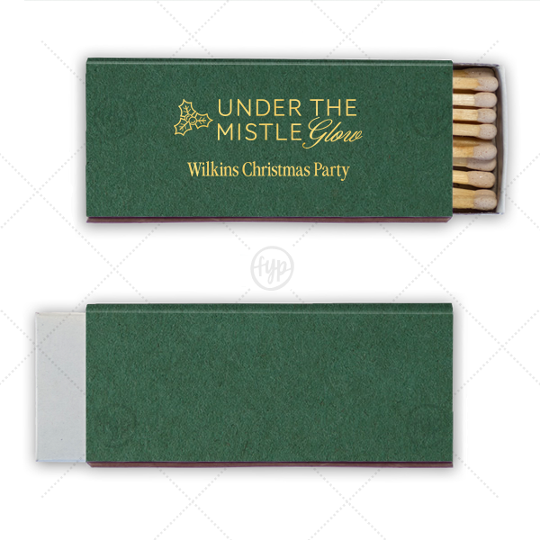 Under the Mistle Glow Matchbook Candle Matchbox (Foil)
