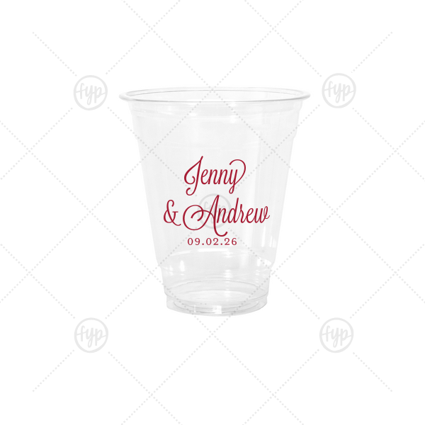 Formal Names Swirly Script Cup 12-oz. Cold Cup (Ink)