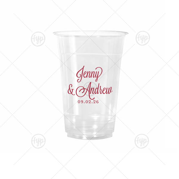 Formal Names Swirly Script Cup 16-oz. Cold Cup (Ink)