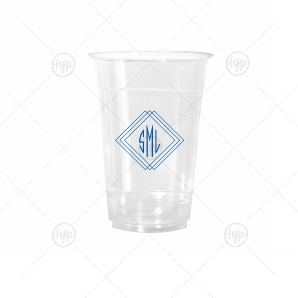 Prism Frame Monogram Cup 16-oz. Cold Cup (Ink)