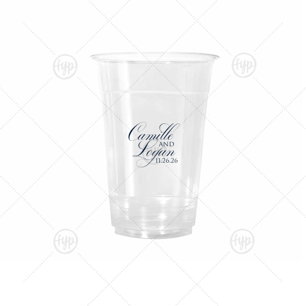 Elegant Swirl Script Names Cup 16-oz. Cold Cup (Ink)