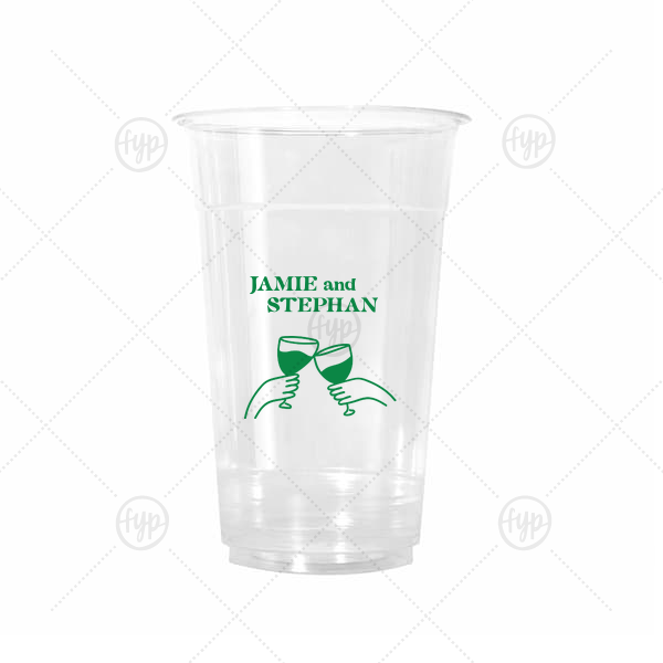 Cheers to Love Line Art Cup 20-oz. Cold Cup (Ink)