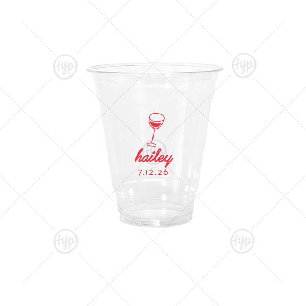 Minimal Bridal Shower Cup 12-oz. Cold Cup (Ink)