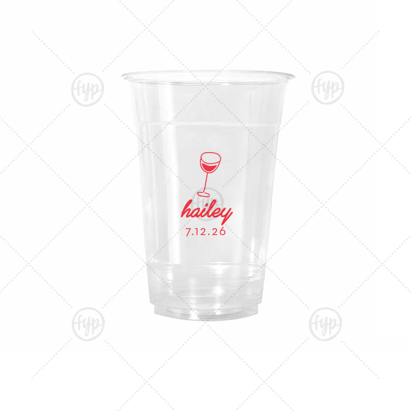 Minimal Bridal Shower Cup 16-oz. Cold Cup (Ink)