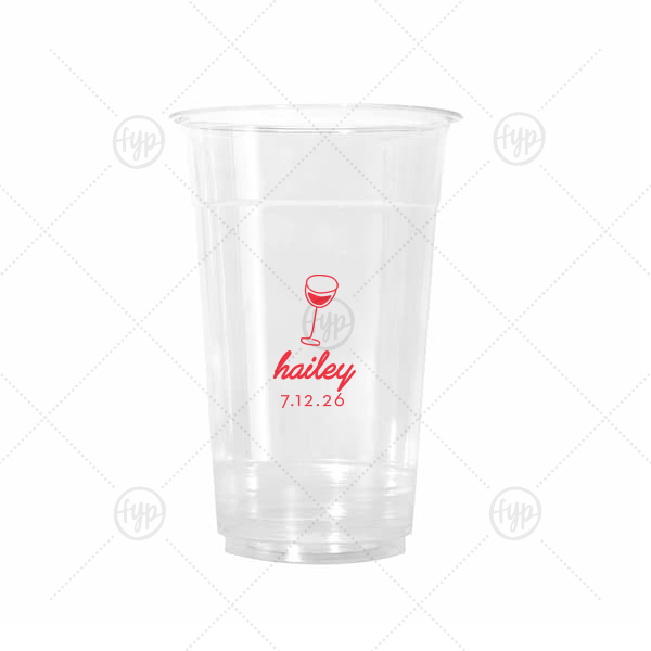 Minimal Bridal Shower Cup 20-oz. Cold Cup (Ink)