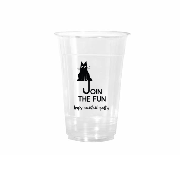 Cat Join the Fun Cup 16-oz. Cold Cup (Ink)