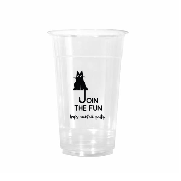 Cat Join the Fun Cup 20-oz. Cold Cup (Ink)