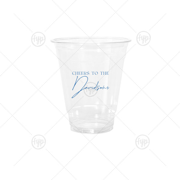 Boho Terracotta Cheers to the Wedding Cup 12-oz. Cold Cup (Ink)