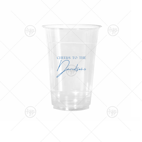 Boho Terracotta Cheers to the Wedding Cup 16-oz. Cold Cup (Ink)