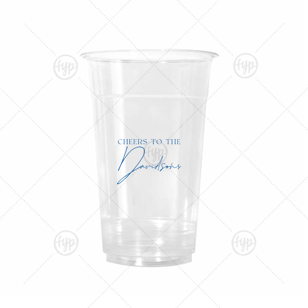 Boho Terracotta Cheers to the Wedding Cup 20-oz. Cold Cup (Ink)