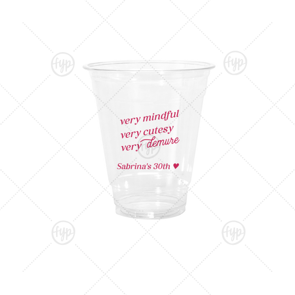 Very Demure Cup 12-oz. Cold Cup (Ink)