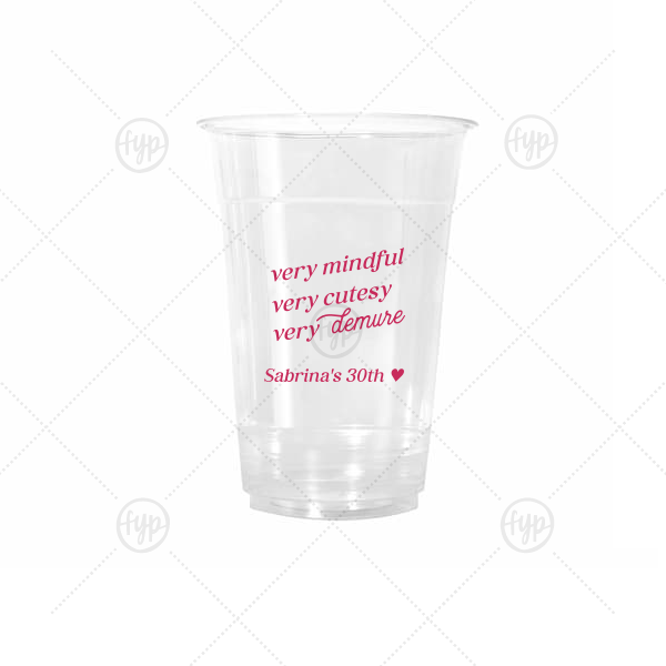 Very Demure Cup 16-oz. Cold Cup (Ink)