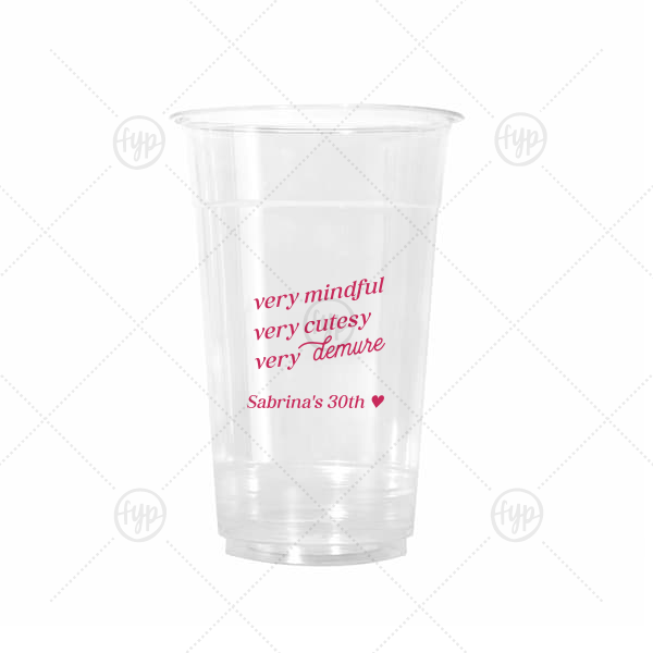 Very Demure Cup 20-oz. Cold Cup (Ink)