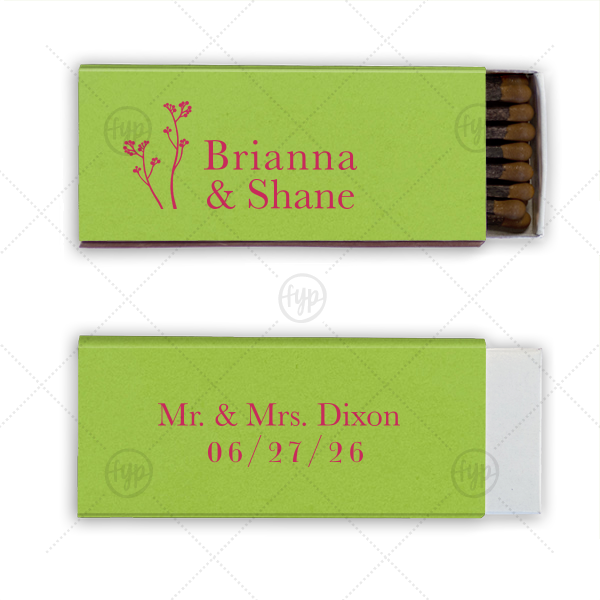 Flower Buds Cigar Matchbox Cigar Matchbox (Foil)