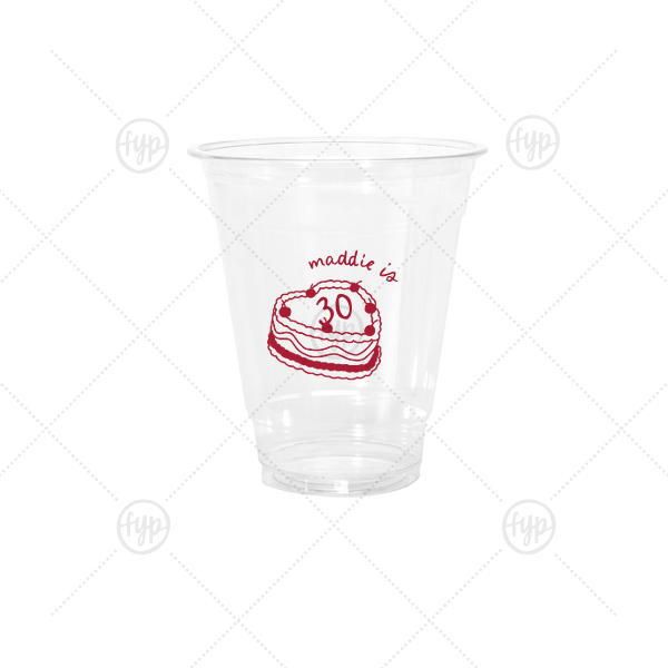 Cherry Cake Cup 12-oz. Cold Cup (Ink)