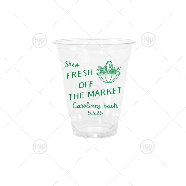 Fresh Off The Market Bachelorette Cup 12-oz. Cold Cup (Ink)