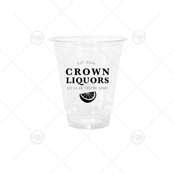 Classic Bar Logo Coaster 12-oz. Cold Cup (Ink)