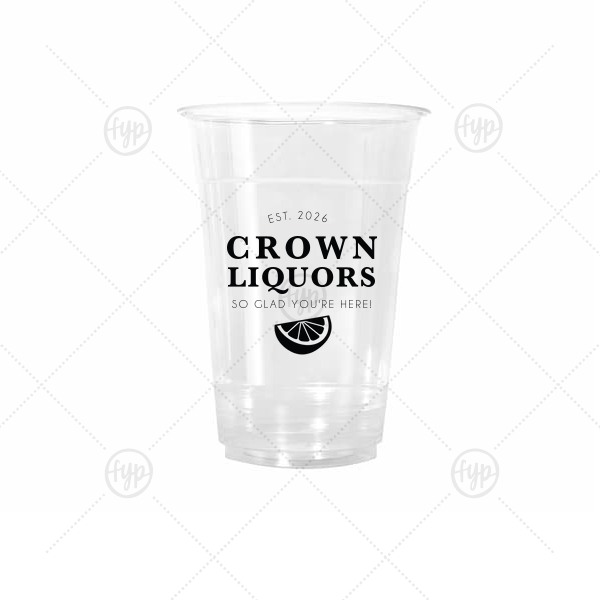 Classic Bar Logo Coaster 16-oz. Cold Cup (Ink)