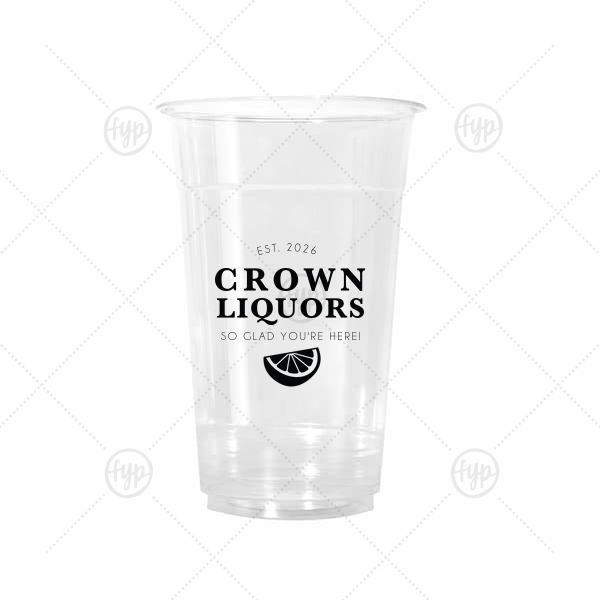 Classic Bar Logo Coaster 20-oz. Cold Cup (Ink)
