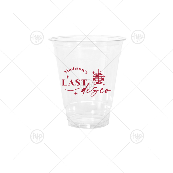 Last Disco Bachelorette Cup 12-oz. Cold Cup (Ink)